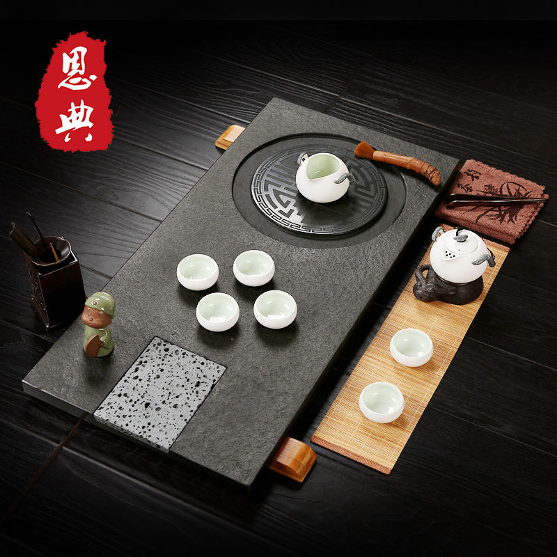 Black stone tea tray natural Block Kungfu Online tea set Size Stone stone Chahai Saucer householdin the Tableware , Tea set , Tea tray category - from Buy2taobao.com to provide professional Taobao agent buy service