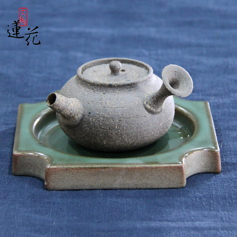 大相莲花现代中式手工壶承 陶瓷壶拖茶承干泡台茶盘 壶垫杯垫|ruв категории посуда, чайный сервиз, Садо/ноль - от Buy2taobao.com для оказания профессиональной услуги покупки агента Taobao