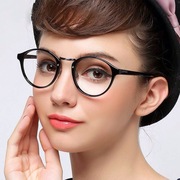古巨基近视眼镜框男女，款黑框大框平光镜tr90豹纹眼镜框近视女款