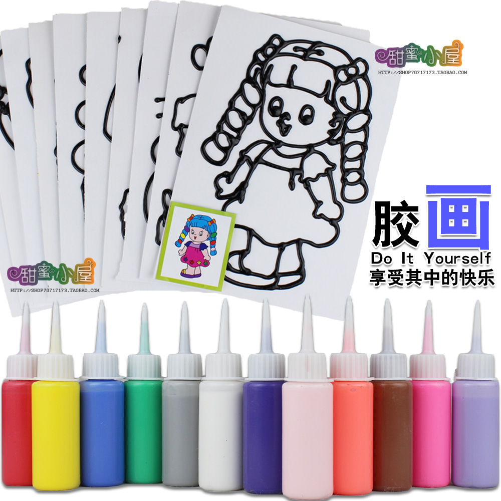 奕彩儿童胶画烤画安全无毒DIY益智手工制作颜料画涂鸦画沙画套装|msdalam kategori Toy/bayi/teka-teki/blok bangunan/model, Buatan tangan/DIY kreatif, Sand lukisan/lukisan gam/lukisan lain - dari Buy2taobao.com untuk memberikan perkhidmatan ejen Taobao profesional membeli