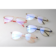 时尚超轻近视眼镜架蛤蟆镜型文艺，纯钛潮复古圆框眼镜框6015