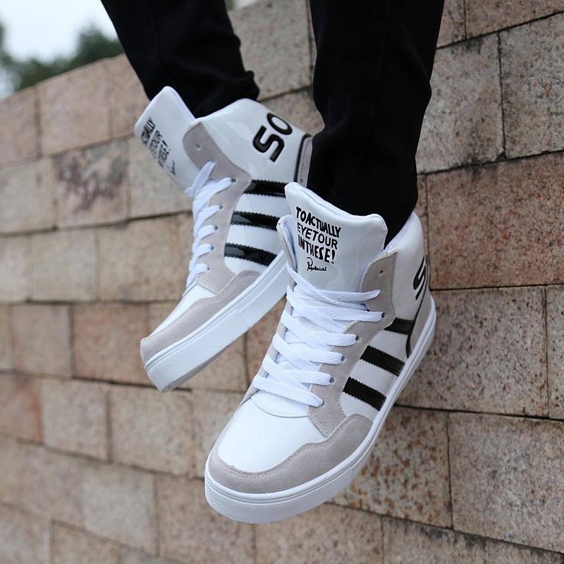 white high top shoes