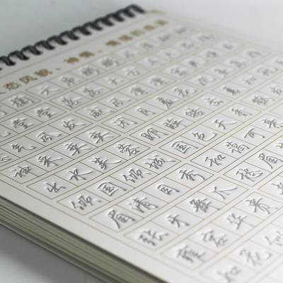 成人钢笔字帖行书练字板硬笔书法行楷凹凸槽字模速成特效练字帖