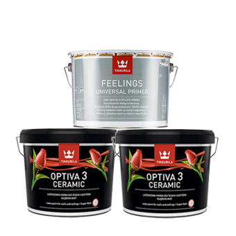 Tikkurila Feel-ings[Tie Hua o White porcelain Interior wall paint suit(Net content 9L*3 )in the Basic building materials , Paint (Latex) , Interior Latex category - from Buy2taobao.com to provide professional Taobao agent buy service