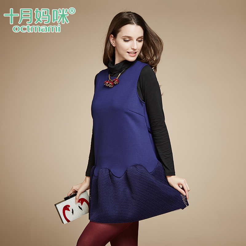 十月妈咪 新款显瘦秋款孕妇连衣裙 无袖外穿2015秋装孕妇装女裙|ruв категории Всё для беременных и кормящих, материнство, платье - от Buy2taobao.com для оказания профессиональной услуги покупки агента Taobao