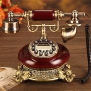 有线电话机仿古欧式复古时尚创意田园古董家用办公座机电话机