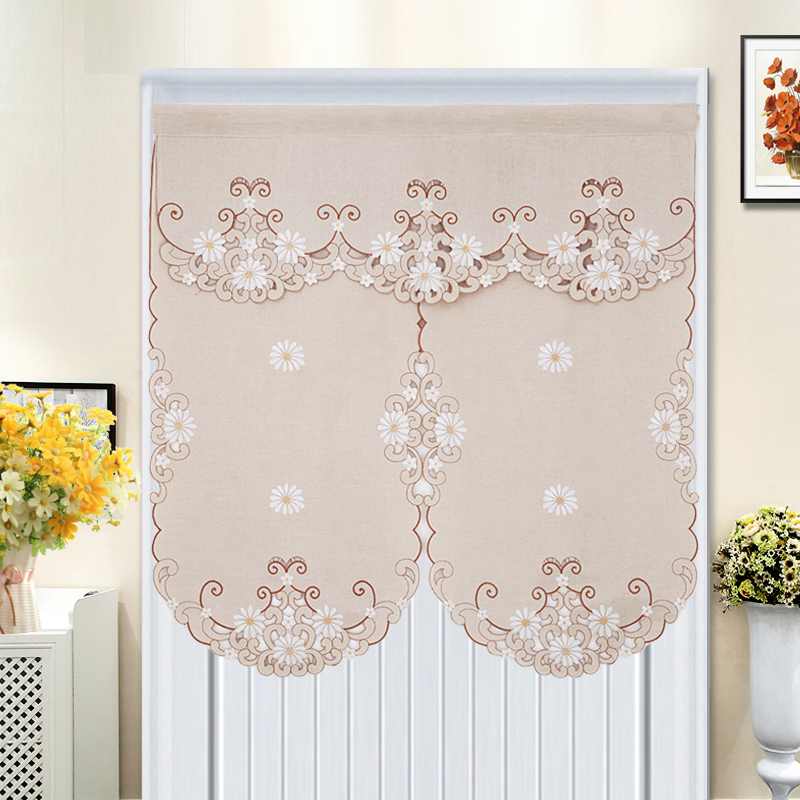 Korean Cloth curtain bedroom Drapes Half-curtain Embroidery partition Curtain Hanging curtain decorate door curtain shading Curtainin the Home Fabric , Curtains and curtain accessories , Curtain category - from Buy2taobao.com to provide professional Taobao agent buy service