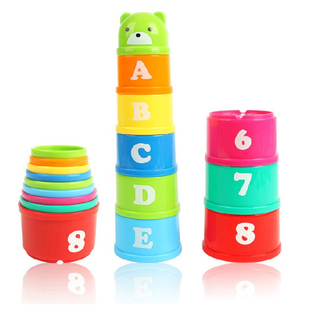 男女孩叠叠乐婴儿早教益智力彩虹叠叠套杯宝宝套圈1-3岁儿童玩具