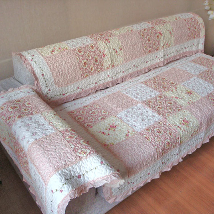 the republic of korea Pink Caterpillars Countryside pure cotton Fabric art Quilted pad Sofa cushion bay window pad Sofa towelin the Home Fabric , Cushion/Cushion/Sofa cushion , Sofa cushion category - from Buy2taobao.com to provide professional Taobao agent buy service