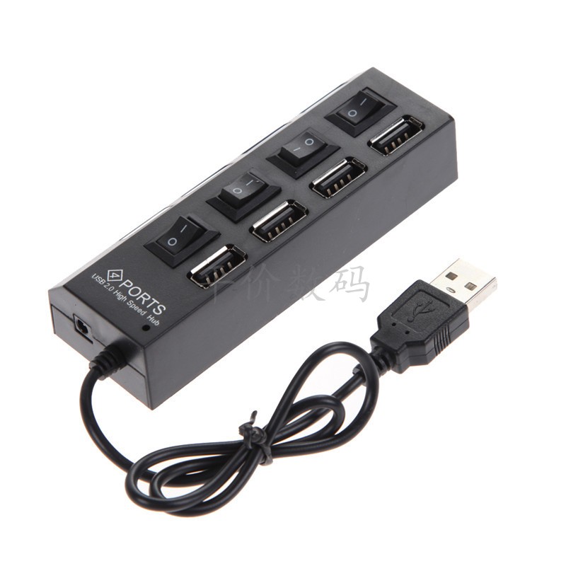 4口7口USB2.0 HUB集线器 带独立开关 一拖四电脑USB口扩展分线器在类目 3C数码配件, USB电脑周边, USB HUB/转换器中 - 来自Buy2taobao.com提供专业的淘宝代购服务