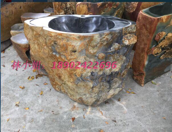 天然鵝卵石石頭立柱盆藝術洗手台端硯洗手台盆落地式複古洗臉柱盆在類目 家裝主材, 衛浴用品, 洗面盆, 立柱盆中 - 來自Buy2taobao.com提供專業的淘寶代購服務