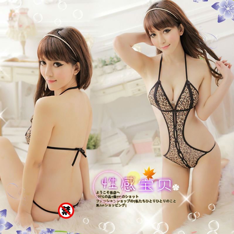 火辣诱惑可爱性感女士内衣豹纹挂脖露背开裆连体衣ST4930|msdalam kategori Pakaian Dalam/seluar dalam lelaki/tracksuit, Badan sculpting triko - dari Buy2taobao.com untuk memberikan perkhidmatan ejen Taobao profesional membeli