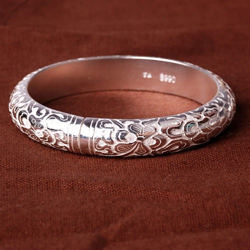 One hundred silver 999 Foot Silver Pure handwork High-end Boutique Eight Auspicious Silver braceletin the Accessories/Fashion Jewelry, Bracelet category - from Buy2taobao.com to provide professional Taobao agent buy service