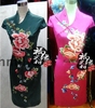 印象上海重磅真丝 高级绣花唐装旗袍 真丝旗袍 时尚改良 旗袍