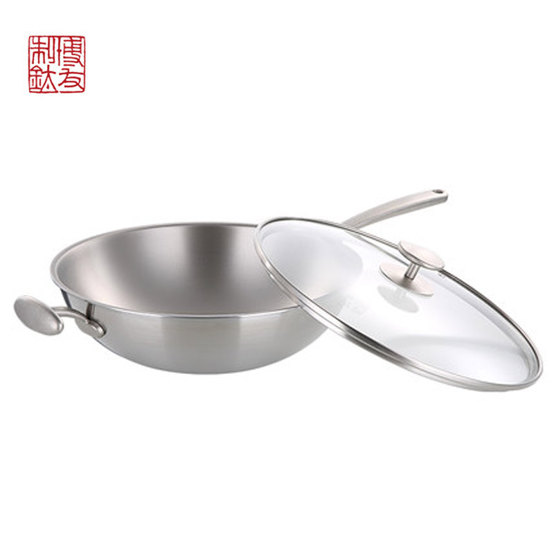博友制钛32cm钛鍋炒鍋健康節能無油煙無塗層炊具鍋具包郵在類目 廚房/烹飪用具, 烹飪用具, 鍋具/煲/燒水壺, 炒鍋中 - 來自Buy2taobao.com提供專業的淘寶代購服務