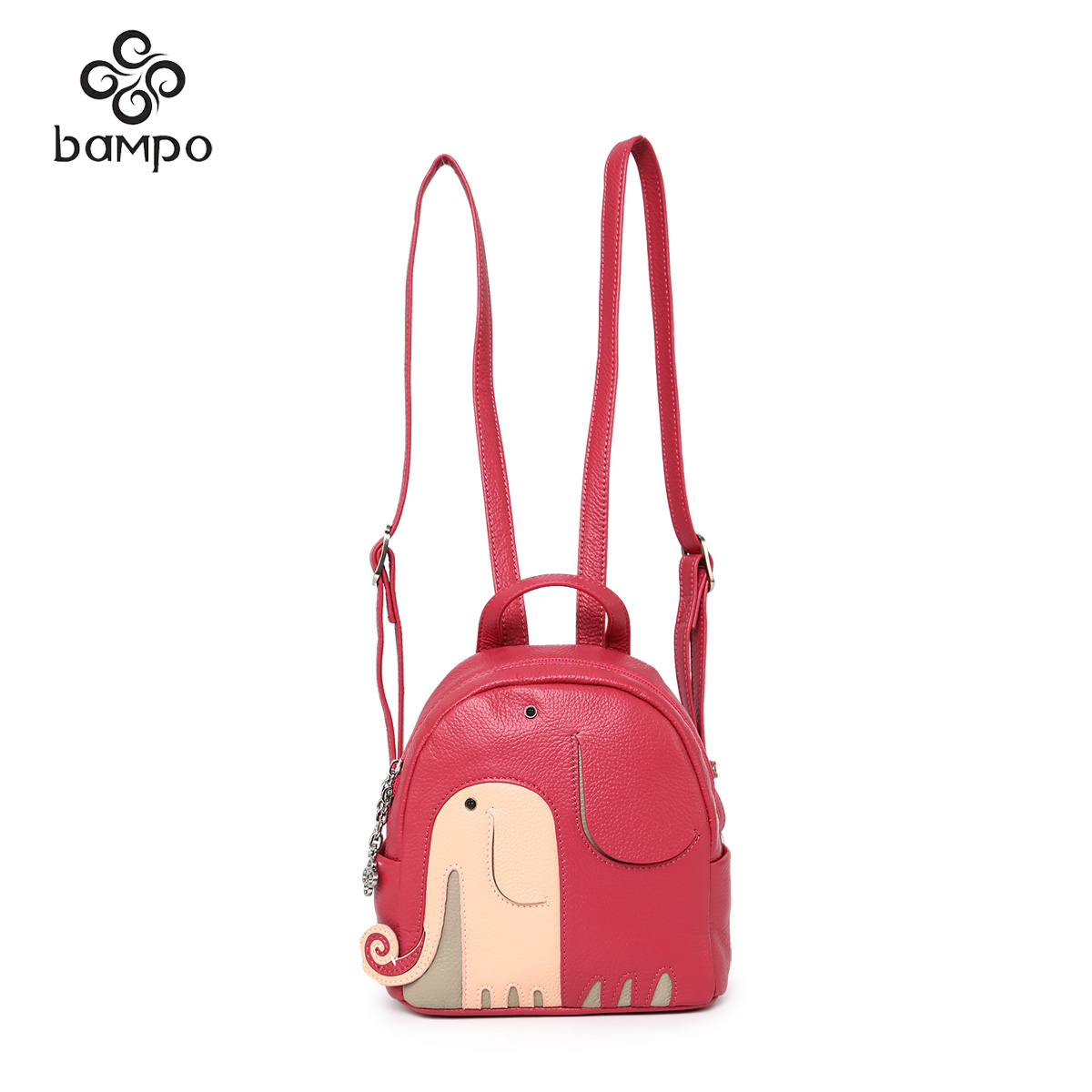 半坡真皮女包背包2016撞色小包包小版小象包