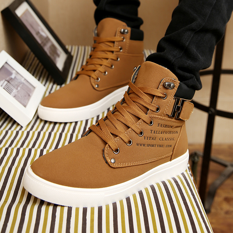 Men Casual High Top Canvas Shoes 45 46 plus size male boots在类目 流行男鞋, 靴子中 - 来自Buy2taobao.com提供专业的淘宝代购服务