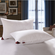 酒店宾馆白色客房全棉枕心，九孔羽丝绒枕芯枕头