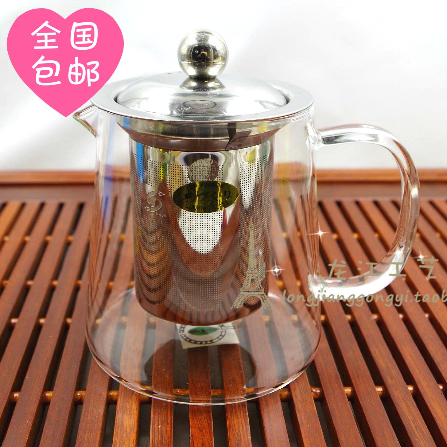 加厚系列 不锈钢玻璃茶壶加厚水壶耐高温不锈钢过滤泡茶器在类目 餐饮具, 茶具, 茶壶中 - 来自Buy2taobao.com提供专业的淘宝代购服务