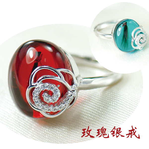 福佑軒 胎毛紀念品 胎毛戒指 925銀銀戒 天然樹脂密封在類目 玩具/童車/益智/積木/模型, 寶寶紀念品/個性產品, 胎毛掛墜/掛件中 - 來自Buy2taobao.com提供專業的淘寶代購服務