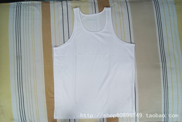 男士无袖白色背心夏季运动白背心混纺面料|msdalam kategori sukan/pakaian kasual, Sukan T-shirt - dari Buy2taobao.com untuk memberikan perkhidmatan ejen Taobao profesional membeli