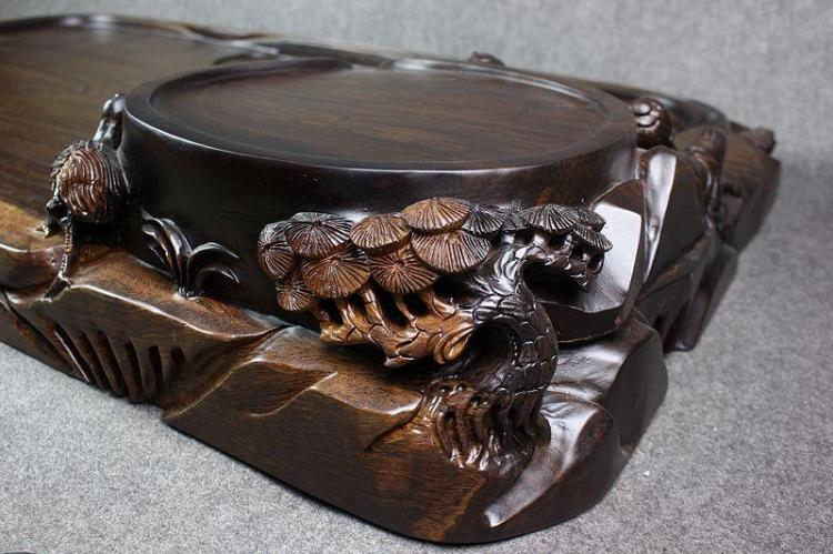 luxury Ebony tea tray Kungfu Online tea set solid wood Chahai Tea Service Root Tea pool Saucer business affairs giftin the Tableware , Tea set , Tea tray category - from Buy2taobao.com to provide professional Taobao agent buy service