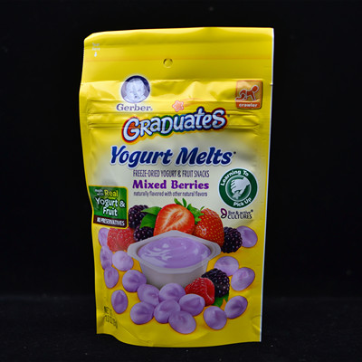 任5包邮7月6日美国Gerber嘉宝溶豆混合莓酸奶溶豆儿童零食28克