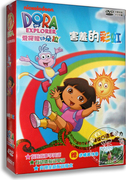 正版新版朵拉dvd爱探险的朵拉害羞的彩虹4dvd儿童双语动画光盘