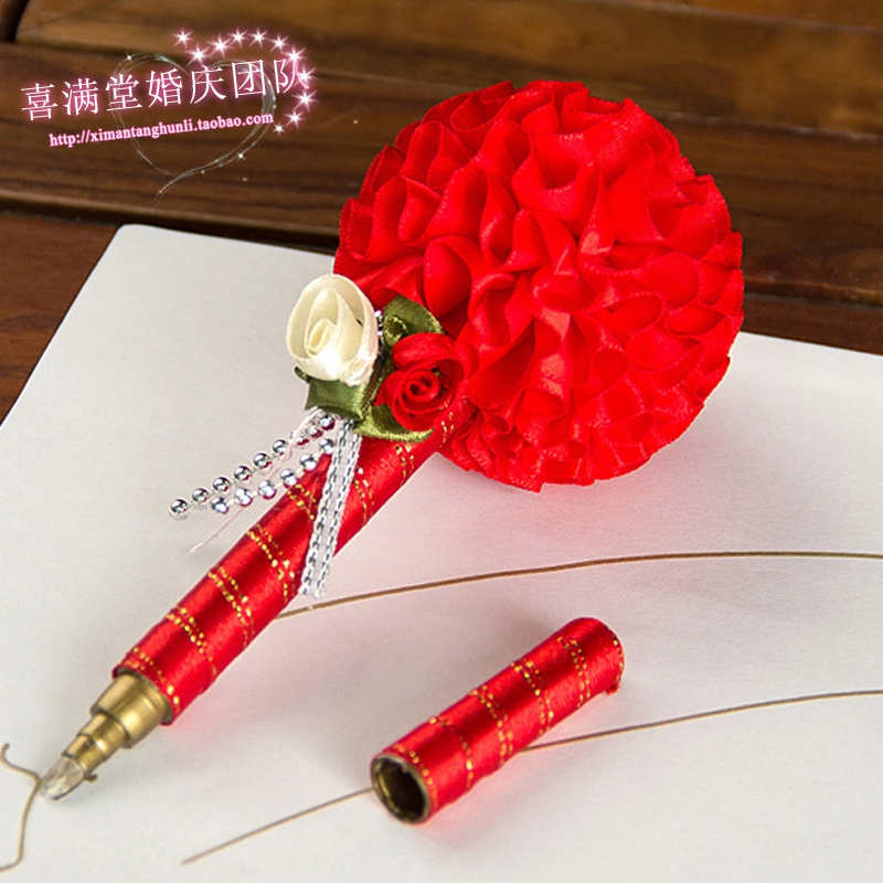 Wedding Bouquet Pen Wedding sign pen distinguished guest Title Sign pen Gifts Fountain pen Sign the Signature penin the Festive supplies/Gift , Gift book/Signature Book category - from Buy2taobao.com to provide professional Taobao agent buy service
