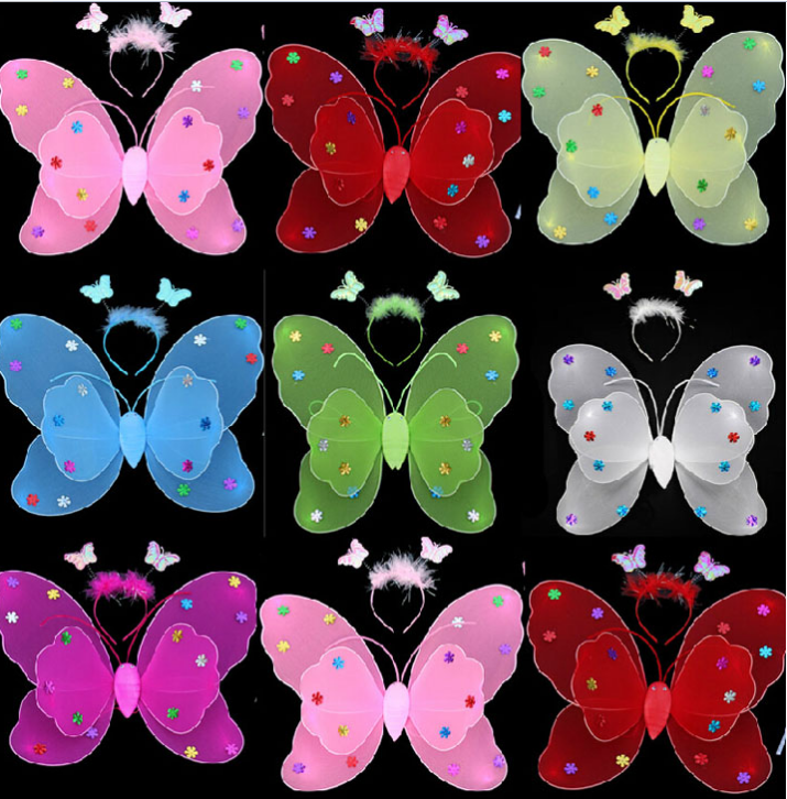 Halloween 61 children Dress up Dance perform wing double-deck butterfly Three Gold powder costume propin the Play mode/Anime/Periphery/cos/Board games , Meet/Magic Supplies , Gathering tools/Decoration , Wing/Angel Stick category - from Buy2taobao.com to provide professional Taobao agent buy service