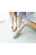 《7月日单》春季 少女的礼物丝带鞋带舒适厚底坡跟浅口女鞋
