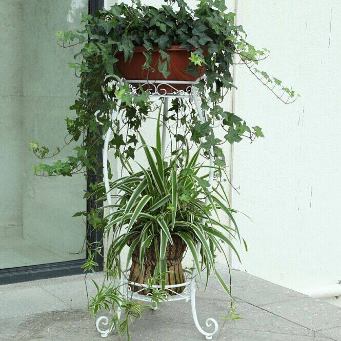 多功能欧式铁艺花架多层室内阳台客厅花几落地花架花盆架绿萝吊兰