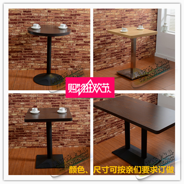 四人两人西餐厅木咖啡厅桌椅奶茶店桌椅子甜品餐饮长桌方桌圆桌|msdalam kategori perabot kediaman, of Tables, meja makan - dari Buy2taobao.com untuk memberikan perkhidmatan ejen Taobao profesional membeli
