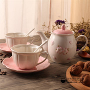 zakka日式和风樱花茶壶礼盒，套装茶具下午茶，欧式陶瓷咖啡杯碟