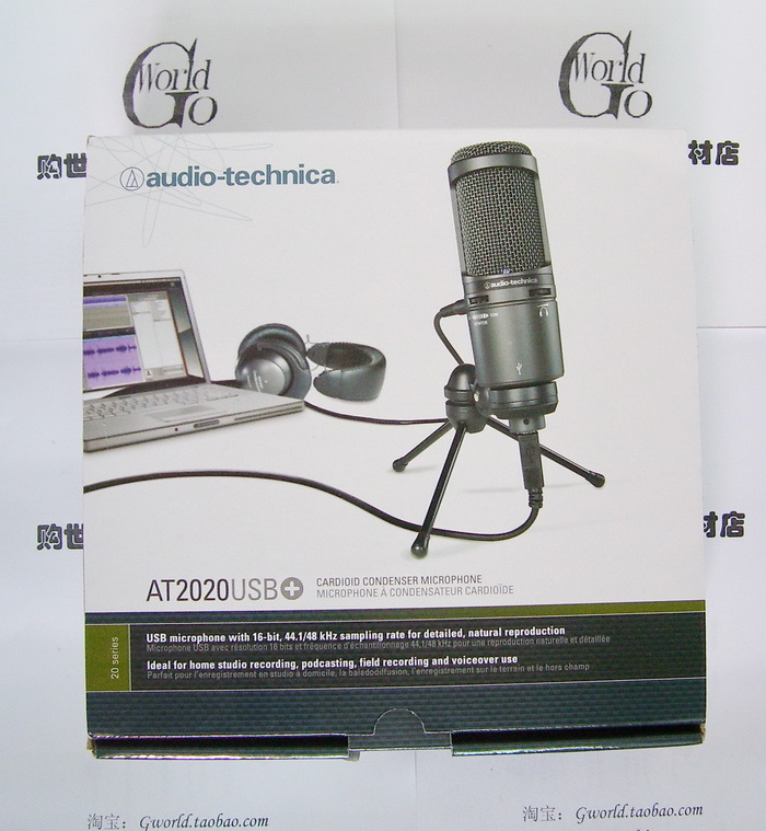 Audio Technica/ Technica AT2020USB + Capacitance major Recording microphone goods in stockin the Audio appliances , Microphone/Microphone category - from Buy2taobao.com to provide professional Taobao agent buy service