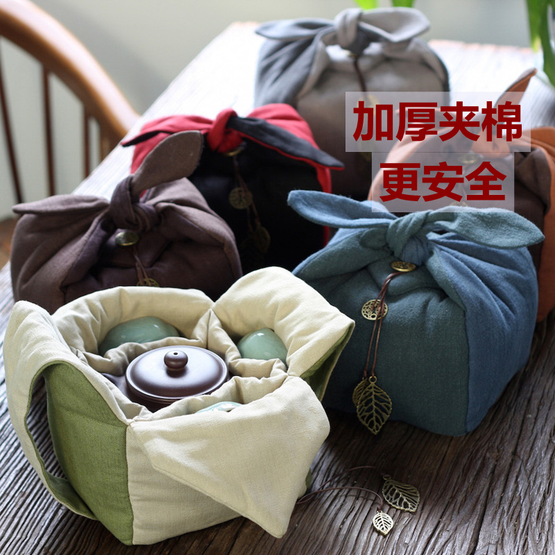 鬥賢茶道布藝便攜式壹壺四杯旅行茶壺杯包 加厚中式複古風棉麻袋在類目 餐飲具, 茶具, 茶道/零配中 - 來自Buy2taobao.com提供專業的淘寶代購服務