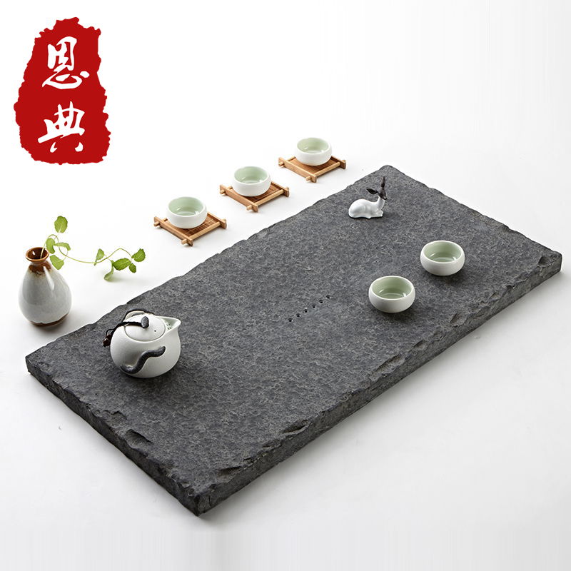 乌金石茶盘家用整块乌石天然石材简约现代客厅小号功夫石头茶盘|ruв категории посуда, чайный сервиз, чайный поднос - от Buy2taobao.com для оказания профессиональной услуги покупки агента Taobao