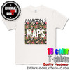 Maroon 5魔力红摇滚乐队MAPS专辑封面印花流行活力美式短袖T恤衫