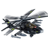 小鲁班空军阿帕奇直升机模型   拍下改价