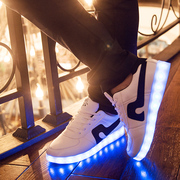 发光鞋男灯光鞋夜光鞋女USB充电七彩底LED韩版潮流闪光鞋荧光鞋子
