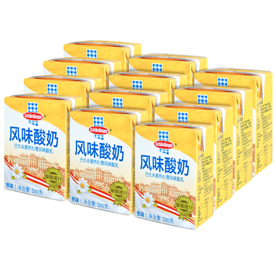 奥地利进口Schardinger撒哈丁歌酸奶200g*12 组合装