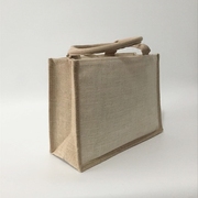 光板无印刷黄麻包可DIY折叠包单肩包购物包便当袋手提书袋