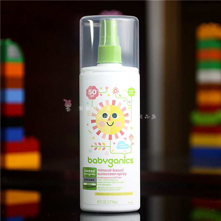 美国BabyGanics甘尼克宝贝婴幼儿天然矿物防晒喷雾SPF50177ml|ruв категории подгузник/шампунь/вскармливать/тележка кроватью, ванна для ухода за кожей ребенка, Ребенок солнцезащитный крем/роса - от Buy2taobao.com для оказания профессиональной услуги покупки агента Taobao