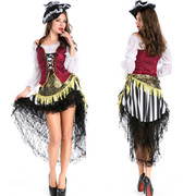 女王气质狂野海盗女装万圣节cosplay海贼扮演服加勒比海盗演出服