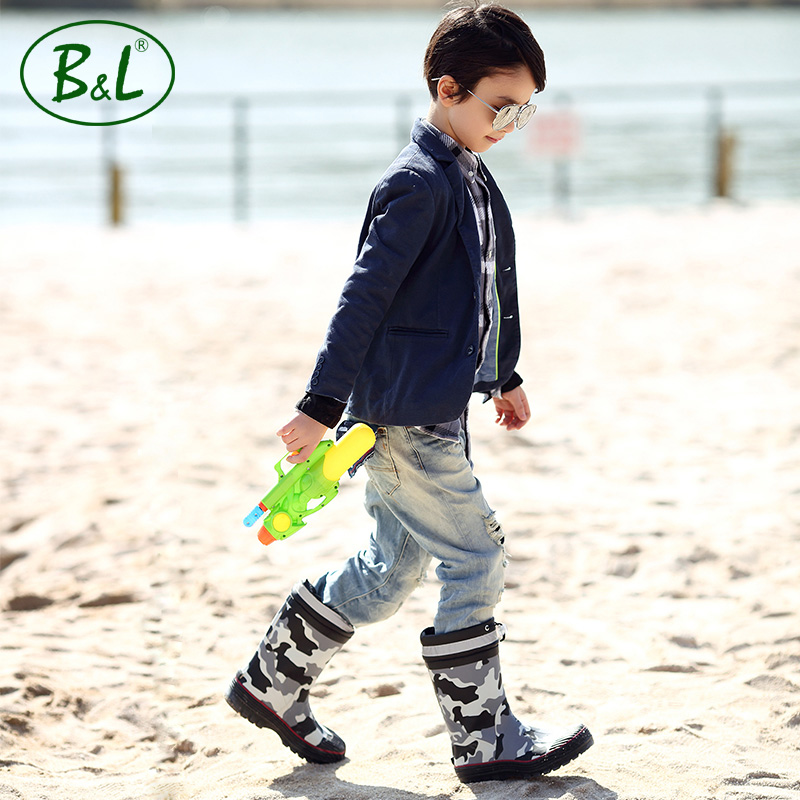 Children's boots Four seasons CUHK classic fashion rubber In cylinder Boots baby non-slip waterproof Childin the Shoes/Baby Shoes/Parent-child shoes , Wellies category - from Buy2taobao.com to provide professional Taobao agent buy service