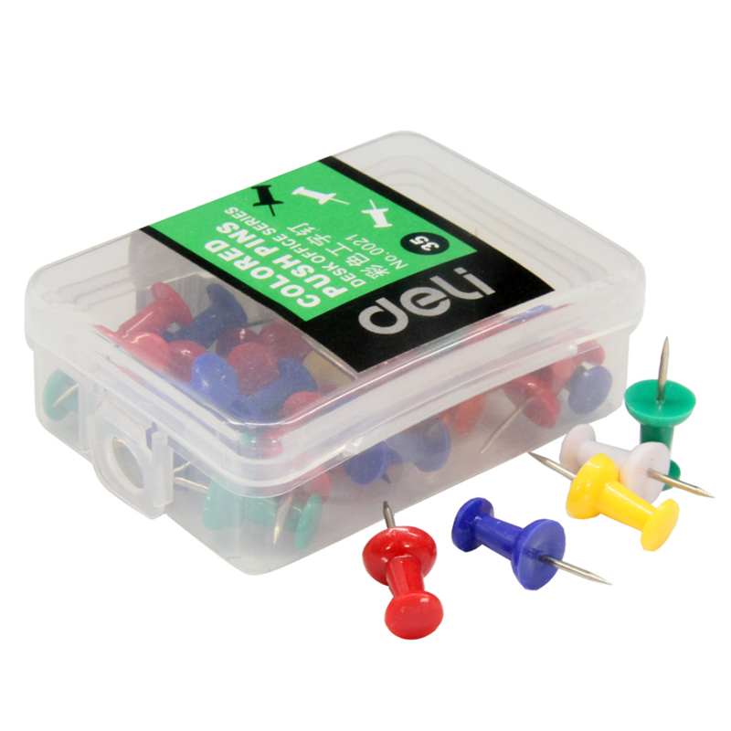 得力deli0021彩色工字钉软木钉素描书写留言图钉35枚/盒混色|ruв категории электронный словарь/электрический бумажных книг/канцелярские принадлежности, переплёт товаров, канцелярская кнопка/гвоздь - от Buy2taobao.com для оказания профессиональной услуги покупки агента Taobao