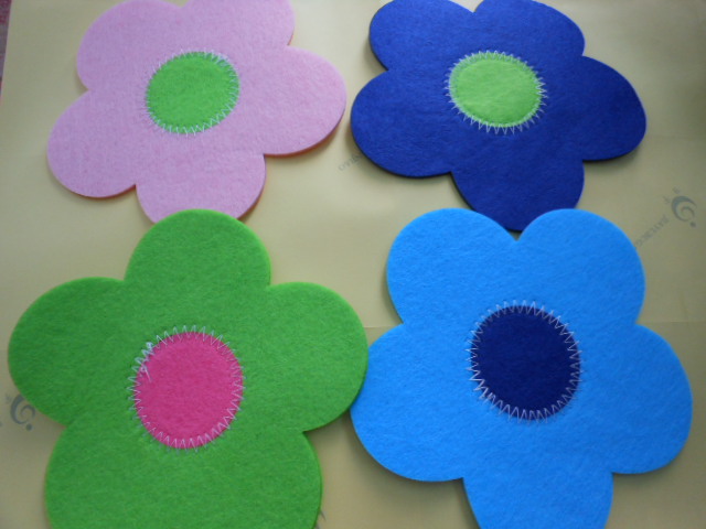 Felt strawberry Big tree Sun flower Insulation pad Mat Coaster Bowls mat Heat pad Tea pad Furniture padsin the Tableware , Cup/Cups/Kettle , Coaster category - from Buy2taobao.com to provide professional Taobao agent buy service