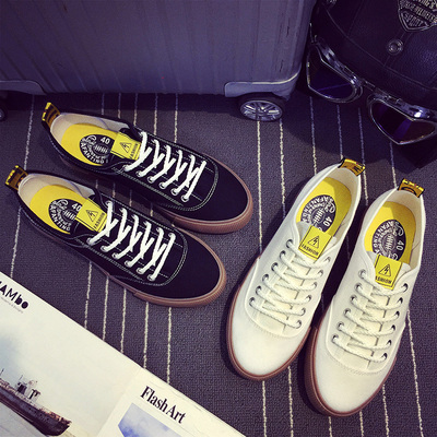 夏季韩版潮流板鞋男鞋子低帮百搭男士帆布鞋学生原宿ulzzang潮鞋