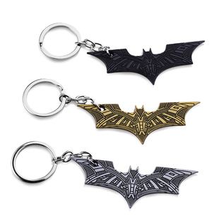 创意蝙蝠钥匙扣金属汽车，挂饰个性时尚钥匙链腰挂钥匙圈，挂包饰品