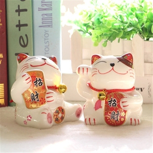 zakka创意招财猫陶瓷存钱罐家居装饰摆件日式杂货个性储蓄罐